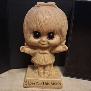 Adorable Tan Figurine - 'I Love You This Much'